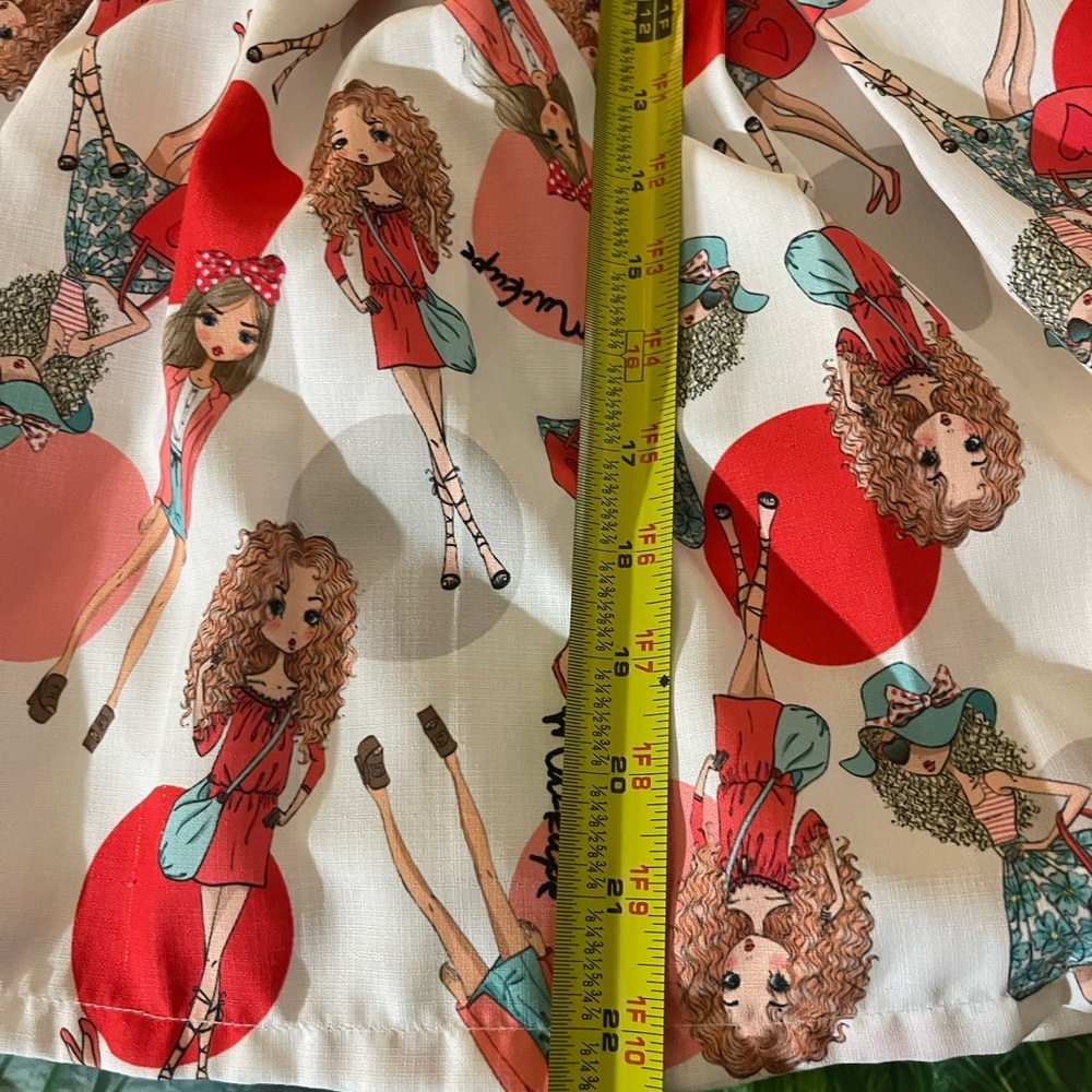 Girl’s Fashionista Dress with Red Bow Accent, Size 2-4 Toddler, EUC - Picture 15 of 16